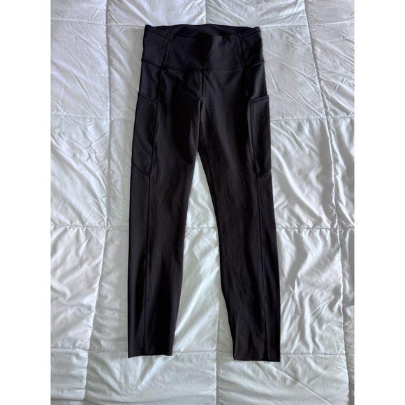 Lululemon Fast Free High Rise Tight 25" Black Size 6 Pockets Workout Gym EUC - Picture 1 of 12